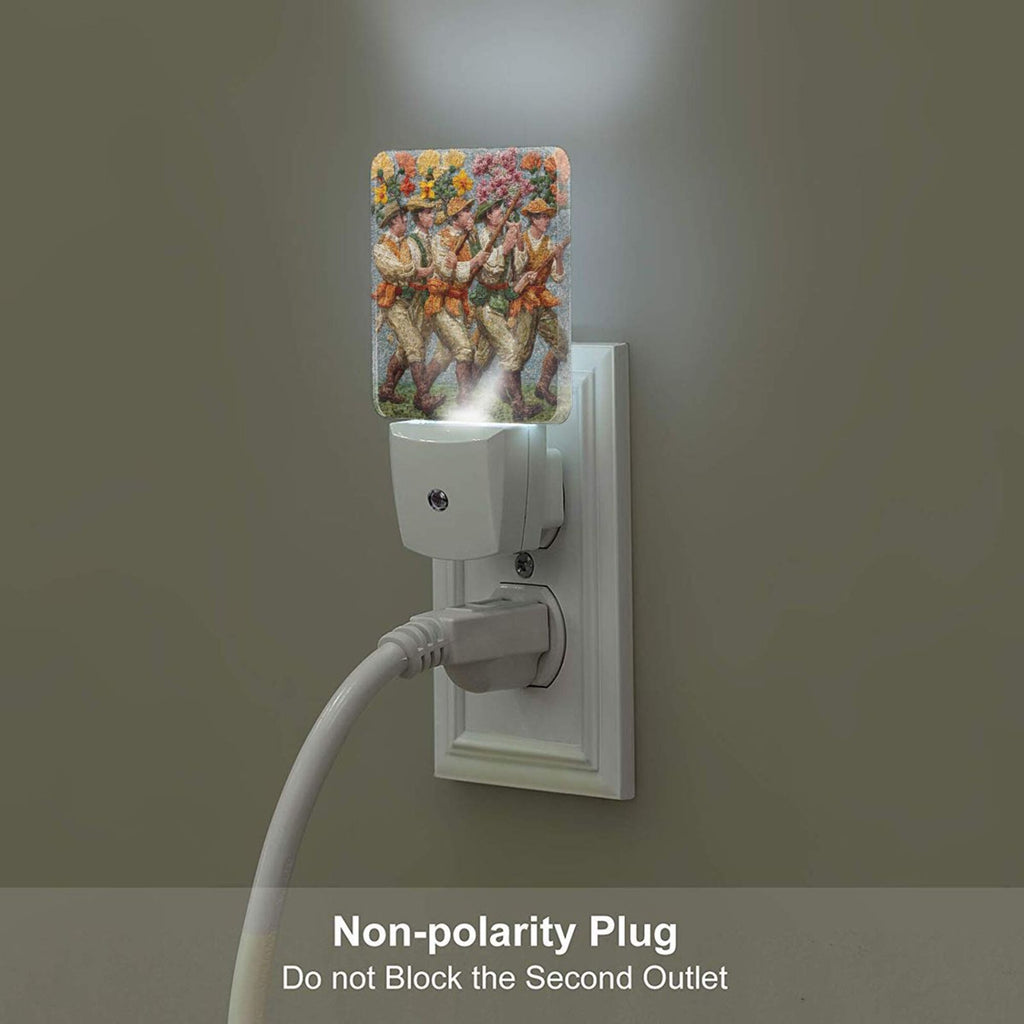 Retro Art Pattern Sensor Night Light - Size 4.95×2.95 inches, Smart Light - Sensing Energy - Saving Decorative Light