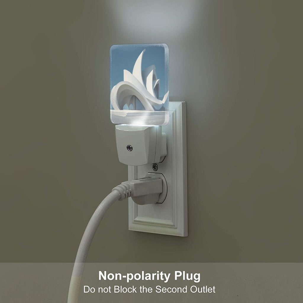 Modern Architectural Pattern Smart Sensor Night Light - Size 4.95×2.95 inches, Energy - Saving Soft Light Decorative Light