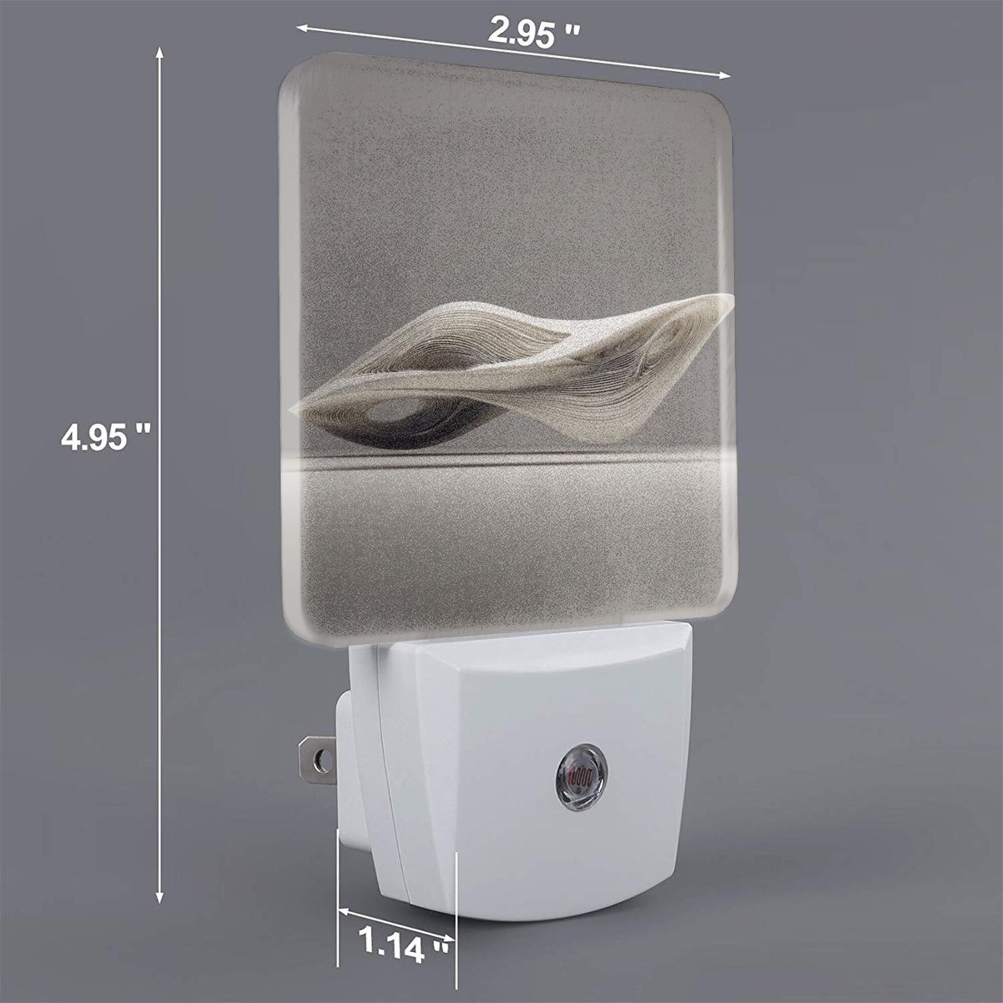 Artistic Line Pattern Smart Sensor Night Light - Size 4.95×2.95 inches, Energy - Saving Soft Light Decorative Light