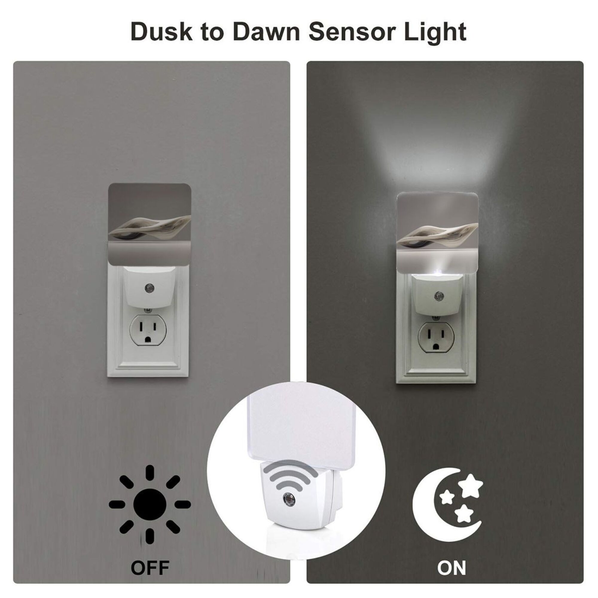 Artistic Line Pattern Smart Sensor Night Light - Size 4.95×2.95 inches, Energy - Saving Soft Light Decorative Light