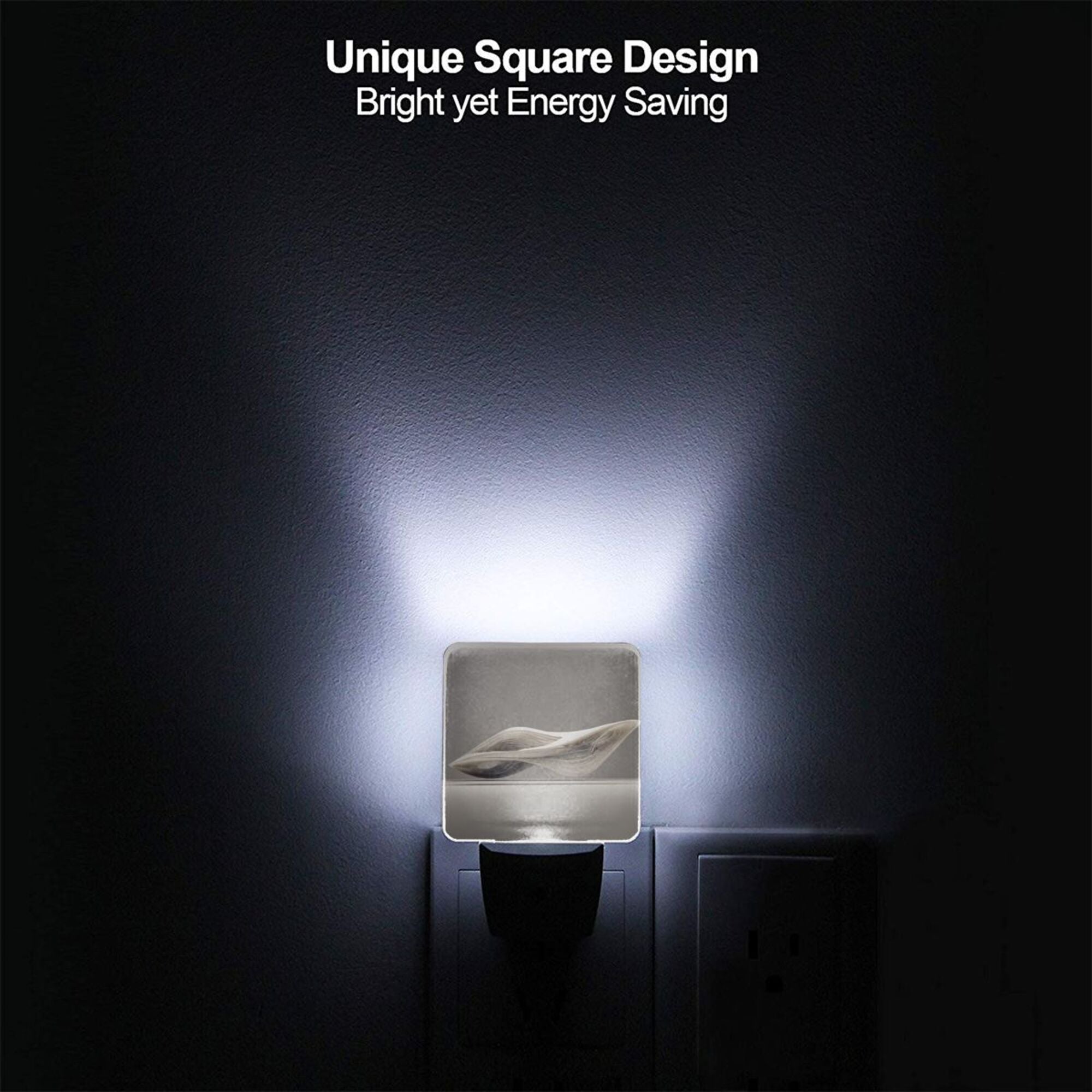 Artistic Line Pattern Smart Sensor Night Light - Size 4.95×2.95 inches, Energy - Saving Soft Light Decorative Light