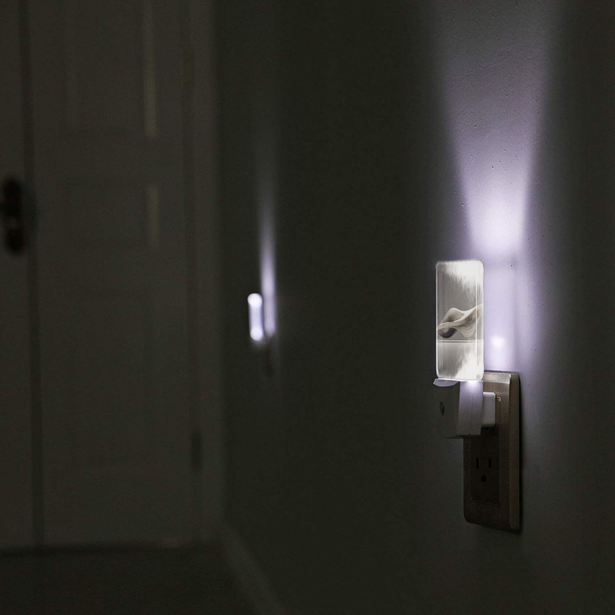 Artistic Line Pattern Smart Sensor Night Light - Size 4.95×2.95 inches, Energy - Saving Soft Light Decorative Light