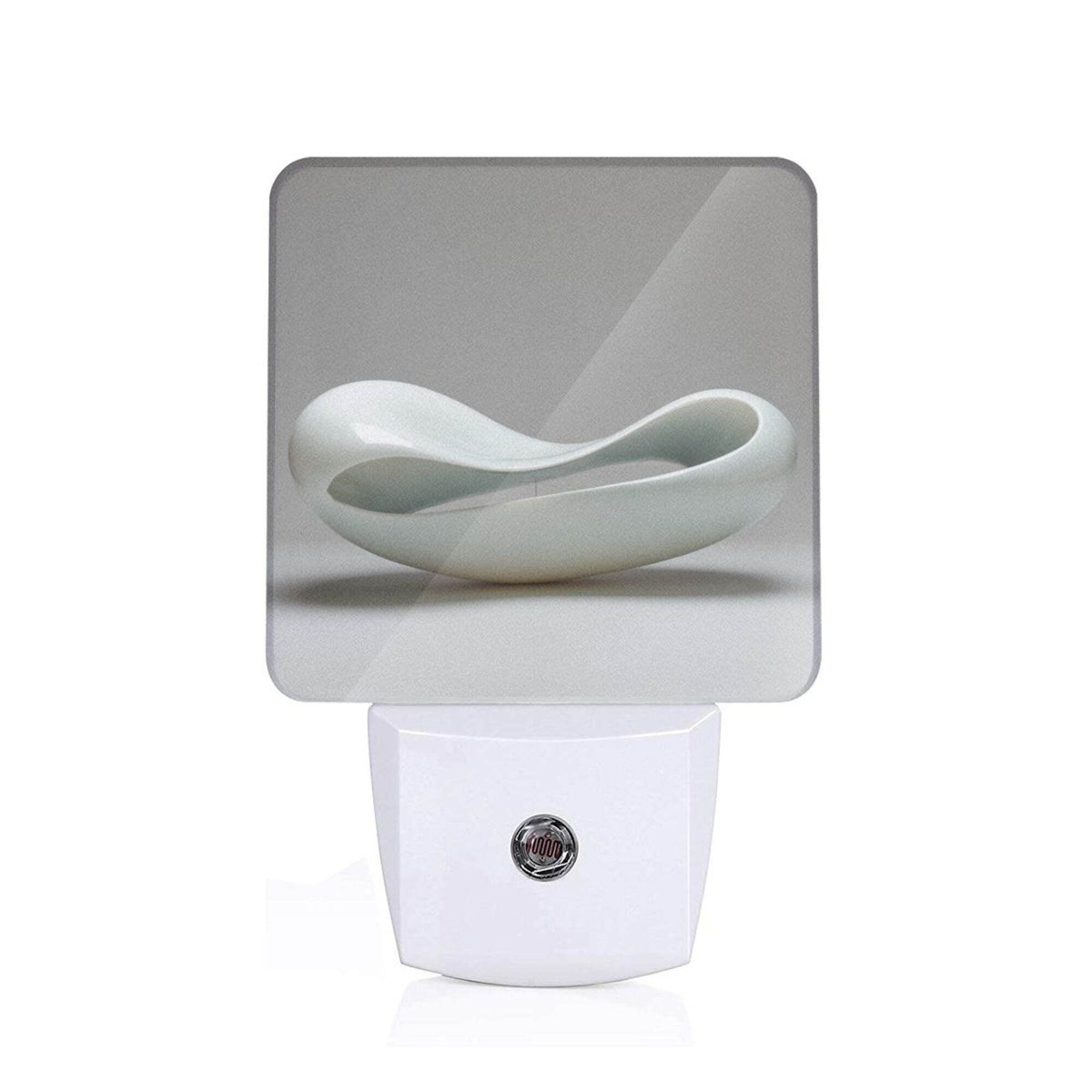 Art Ceramic Pattern Smart Sensor Night Light - Size 4.95×2.95 inches, Energy - Saving Soft Light Decorative Light