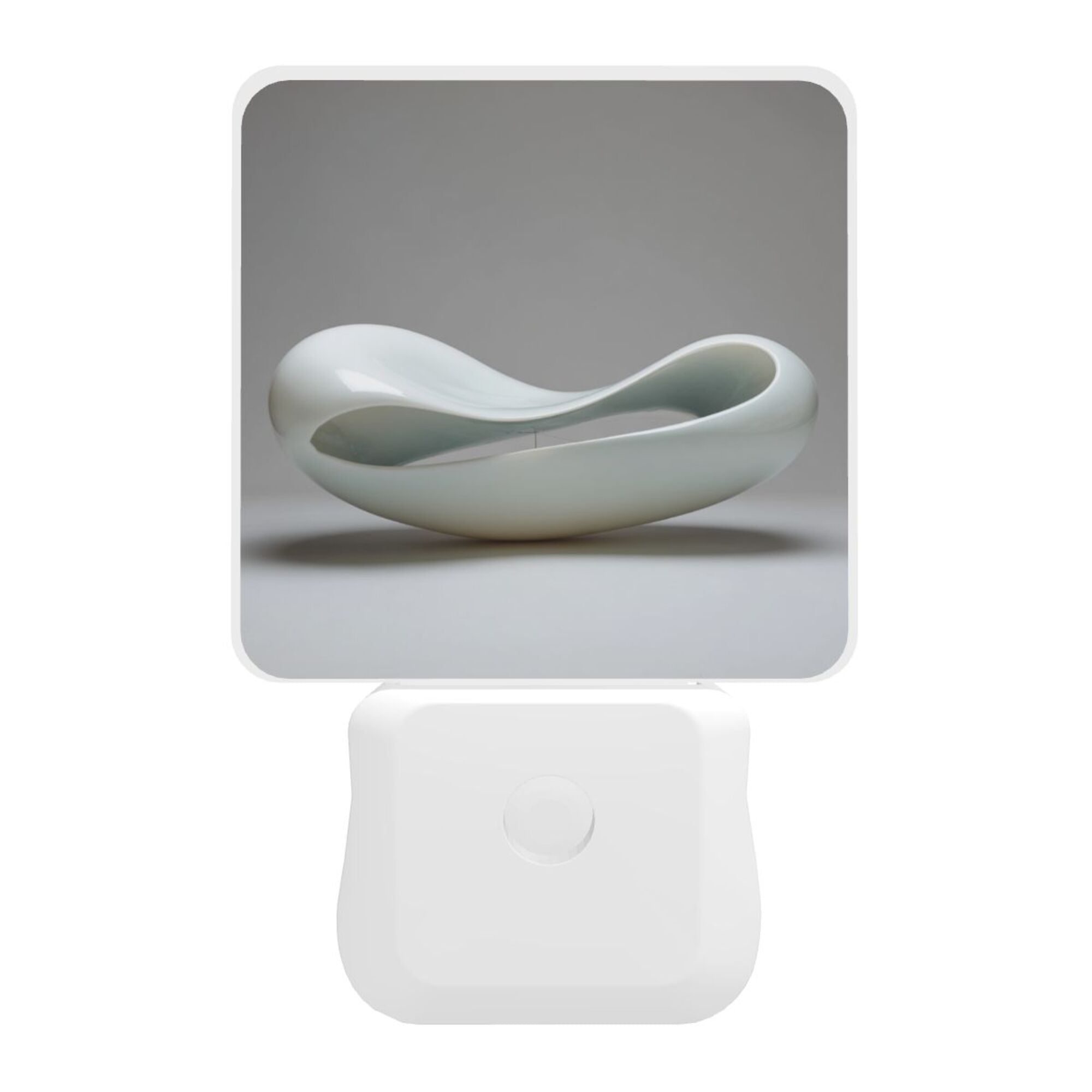 Art Ceramic Pattern Smart Sensor Night Light - Size 4.95×2.95 inches, Energy - Saving Soft Light Decorative Light