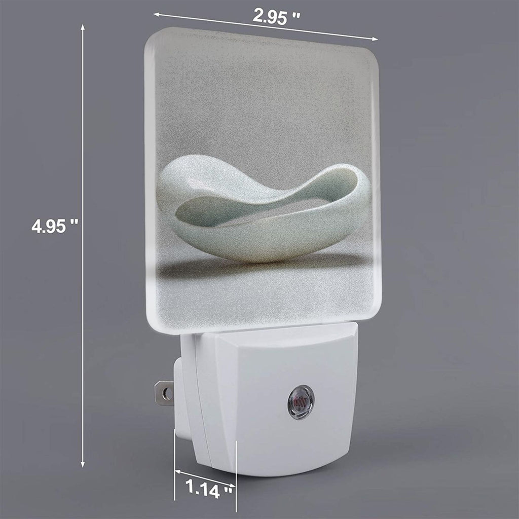 Art Ceramic Pattern Smart Sensor Night Light - Size 4.95×2.95 inches, Energy - Saving Soft Light Decorative Light