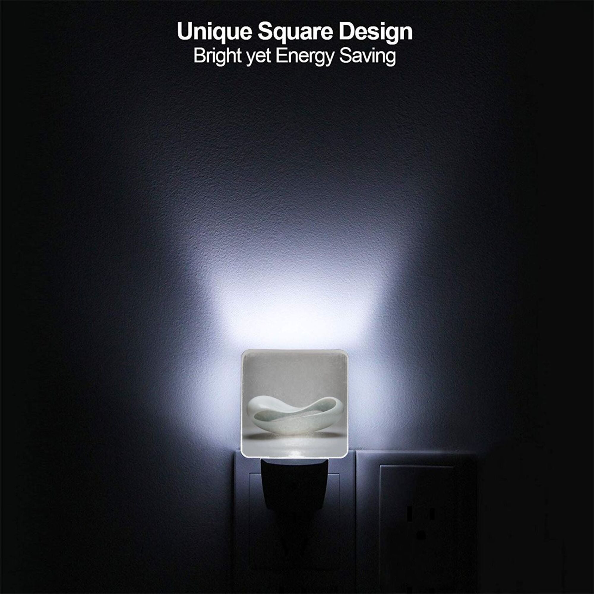 Art Ceramic Pattern Smart Sensor Night Light - Size 4.95×2.95 inches, Energy - Saving Soft Light Decorative Light