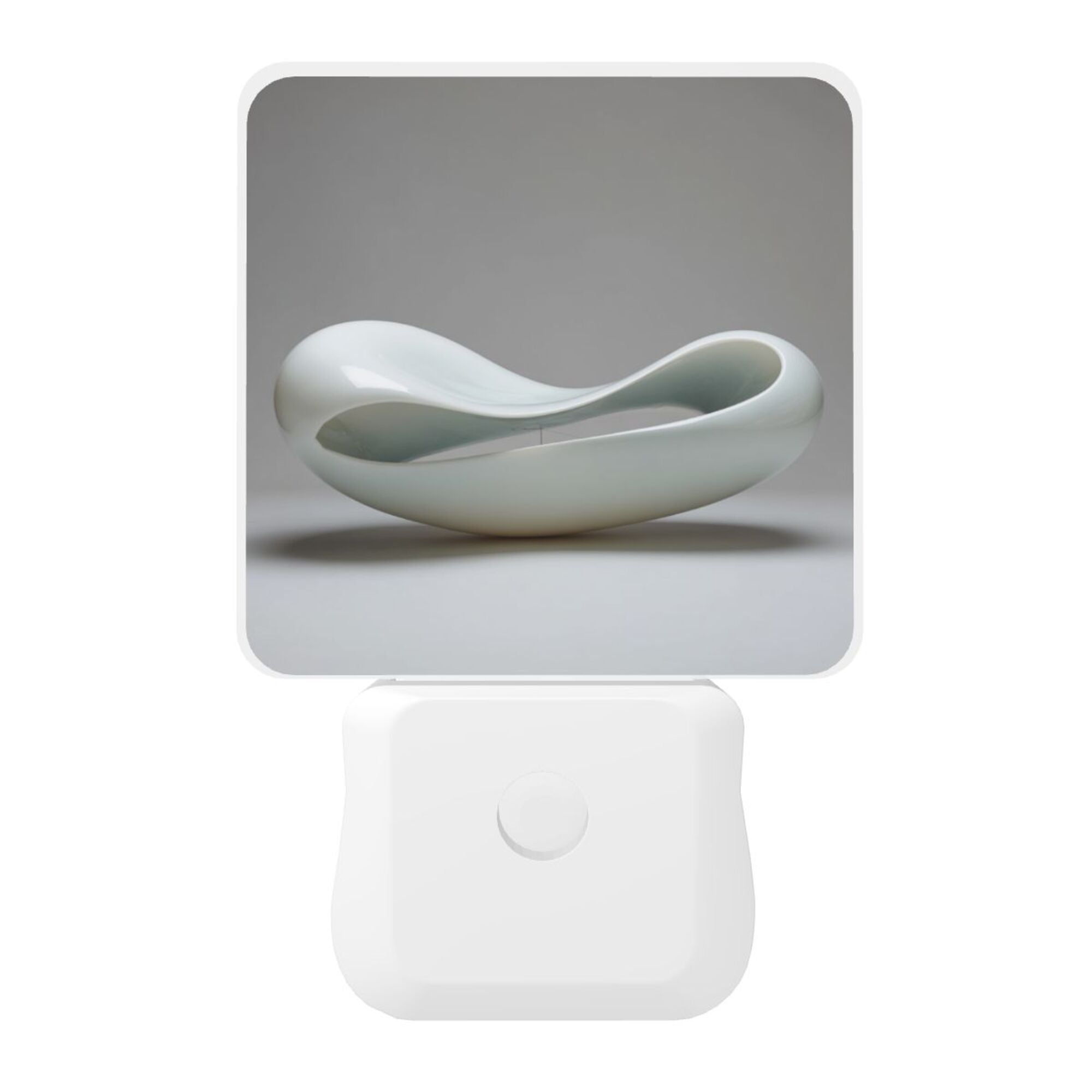 Art Ceramic Pattern Smart Sensor Night Light - Size 4.95×2.95 inches, Energy - Saving Soft Light Decorative Light