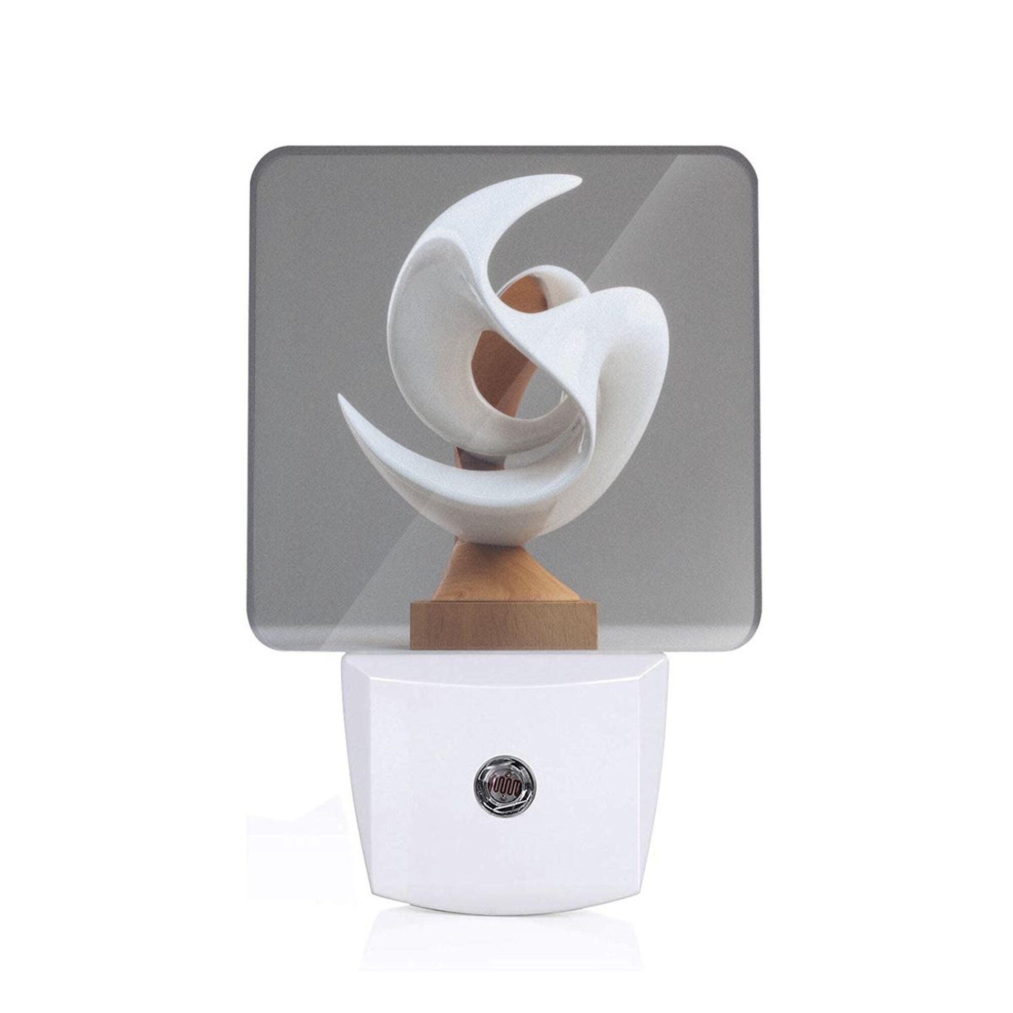 Art Sculpture Pattern Smart Sensor Night Light - Size 4.95×2.95 inches, Energy - Saving Soft Light Decorative Light