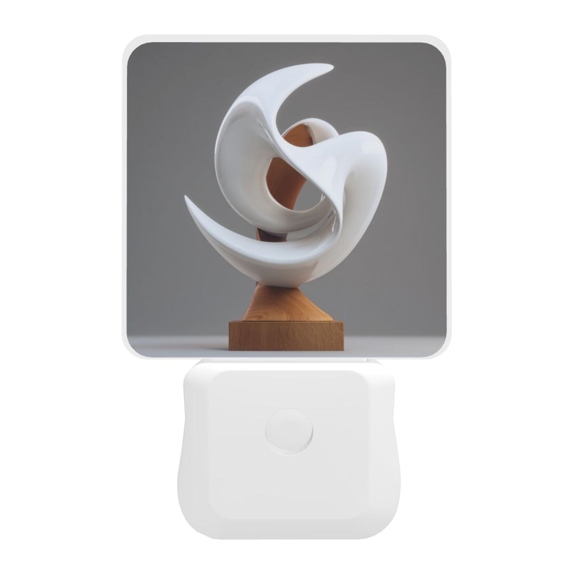 Art Sculpture Pattern Smart Sensor Night Light - Size 4.95×2.95 inches, Energy - Saving Soft Light Decorative Light