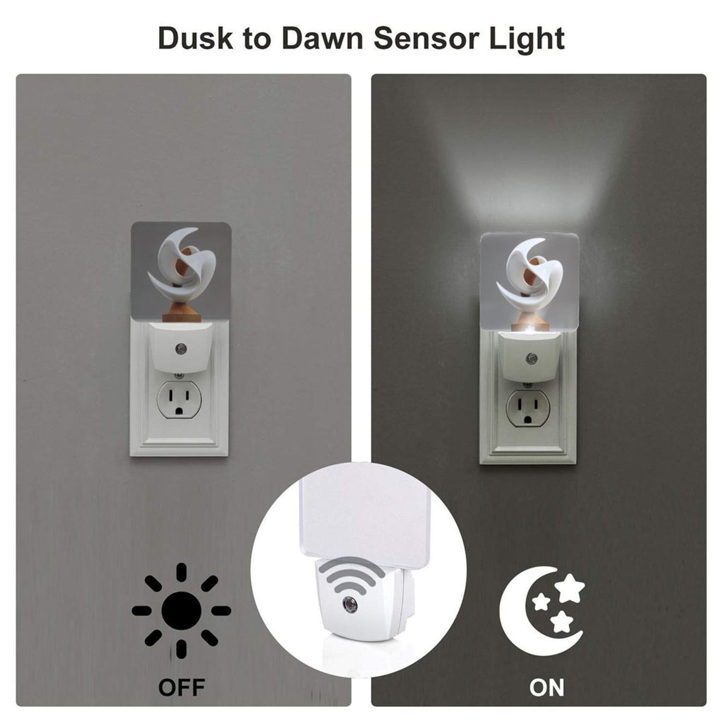 Art Sculpture Pattern Smart Sensor Night Light - Size 4.95×2.95 inches, Energy - Saving Soft Light Decorative Light