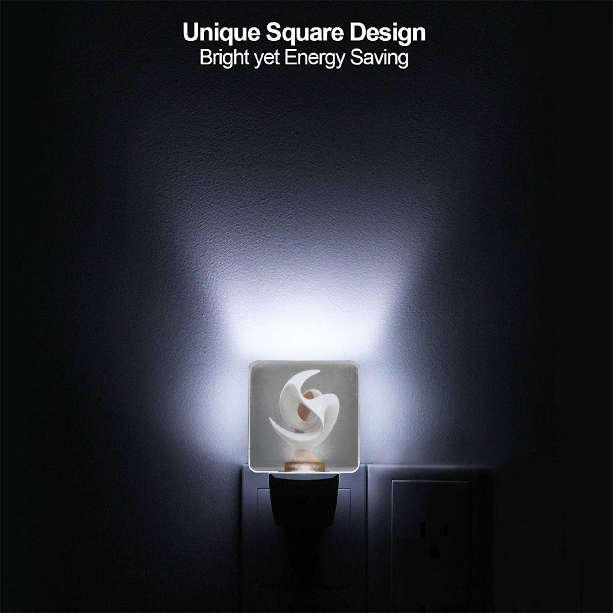Art Sculpture Pattern Smart Sensor Night Light - Size 4.95×2.95 inches, Energy - Saving Soft Light Decorative Light