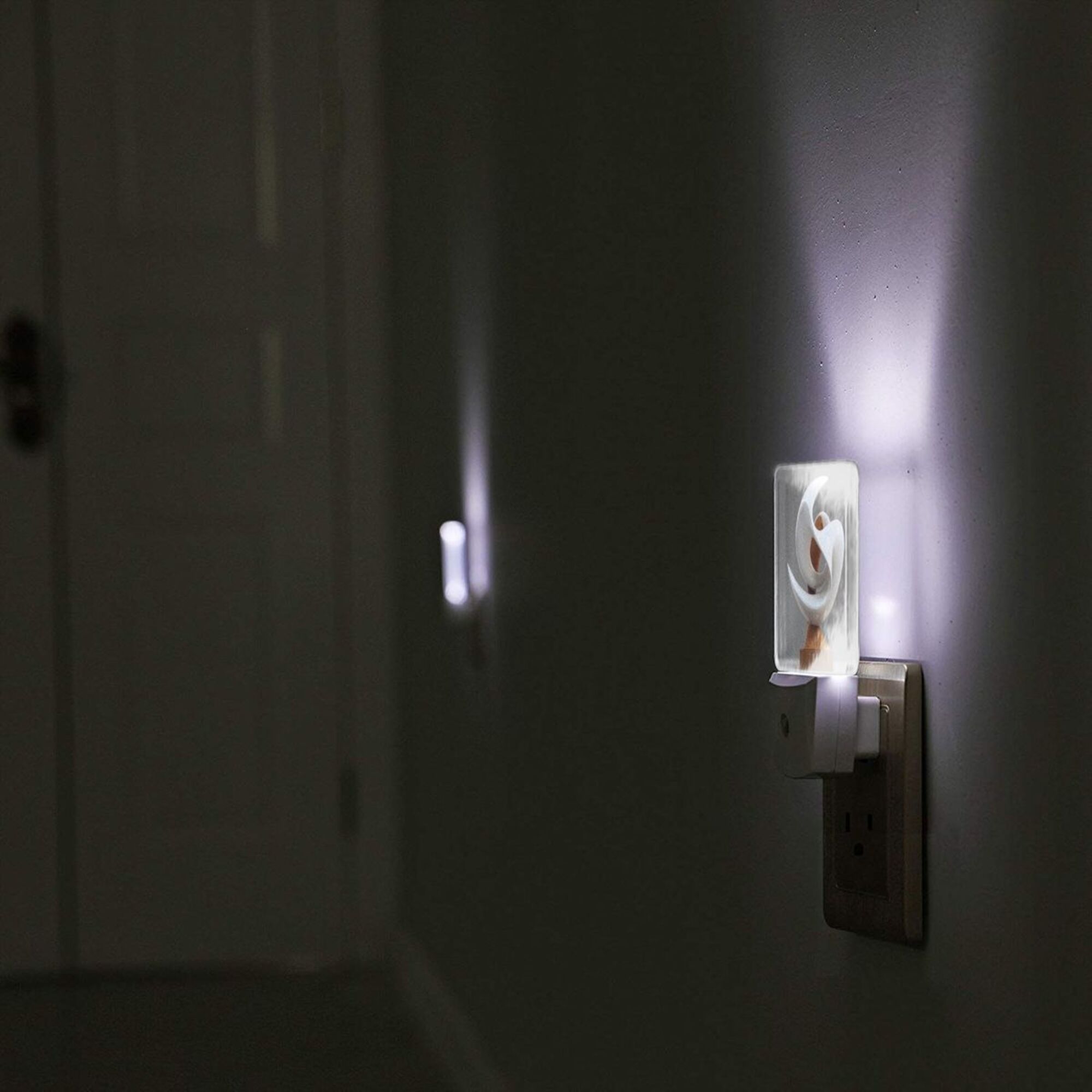 Art Sculpture Pattern Smart Sensor Night Light - Size 4.95×2.95 inches, Energy - Saving Soft Light Decorative Light