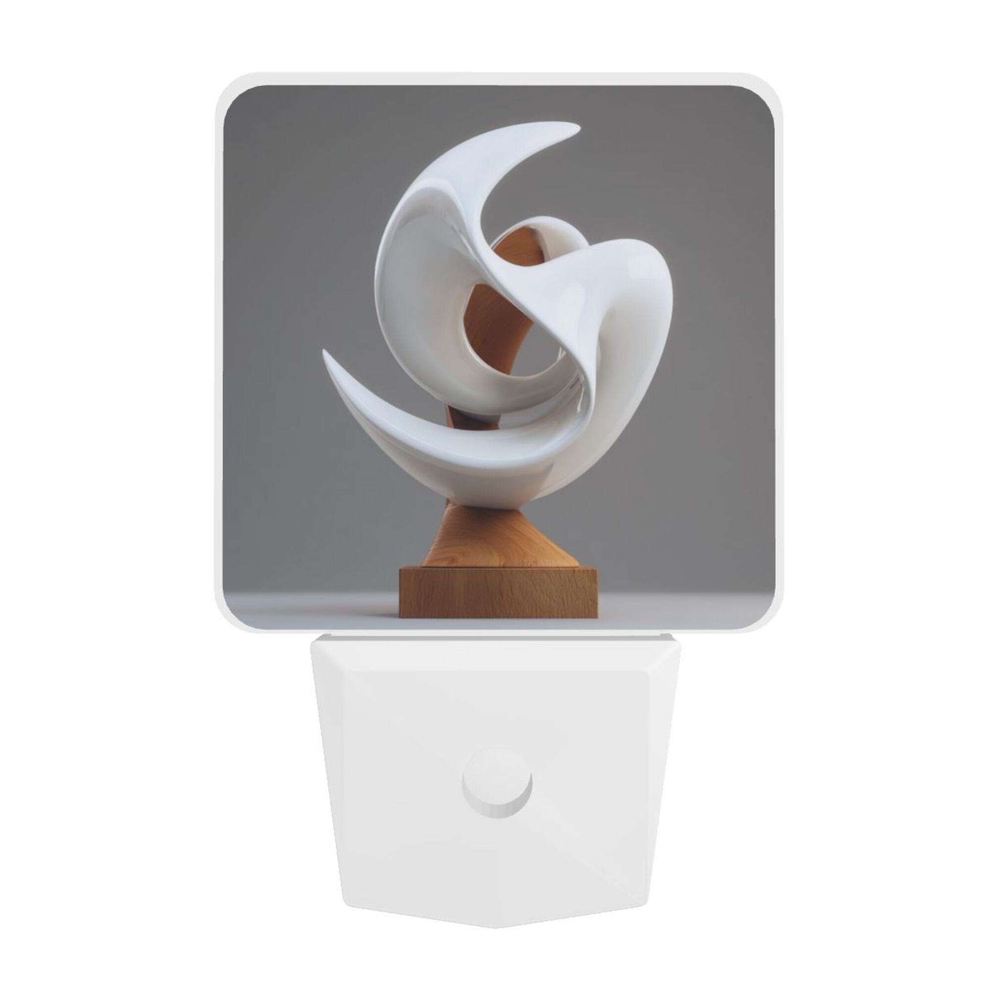 Art Sculpture Pattern Smart Sensor Night Light - Size 4.95×2.95 inches, Energy - Saving Soft Light Decorative Light