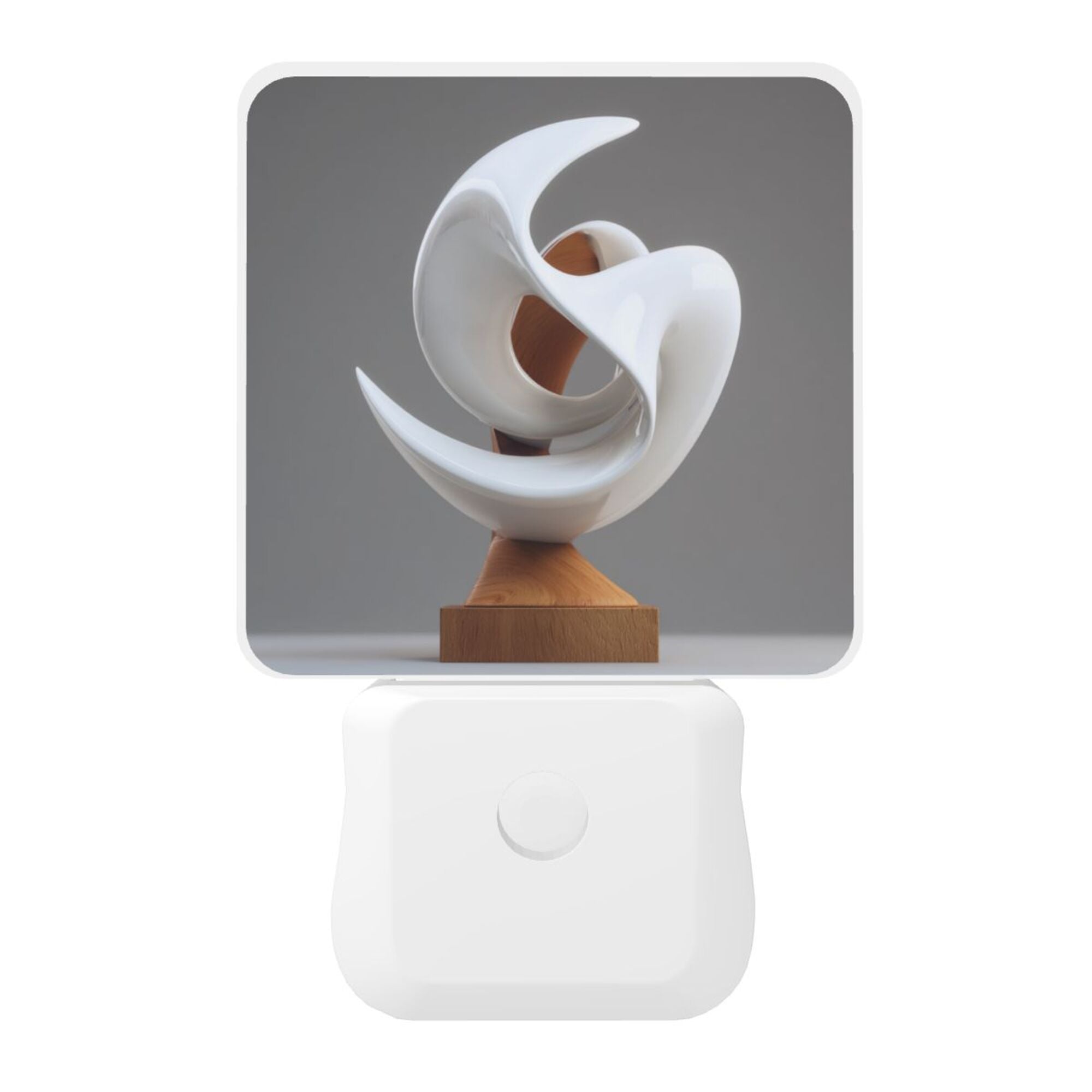 Art Sculpture Pattern Smart Sensor Night Light - Size 4.95×2.95 inches, Energy - Saving Soft Light Decorative Light
