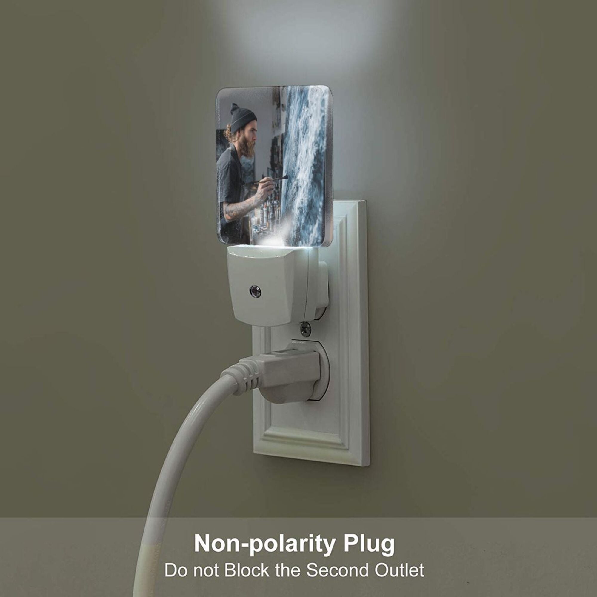 Art Creation Scene Sensor Night Light - Size 4.95×2.95 inches, Smart Light - Sensing Energy - Saving Decorative Light
