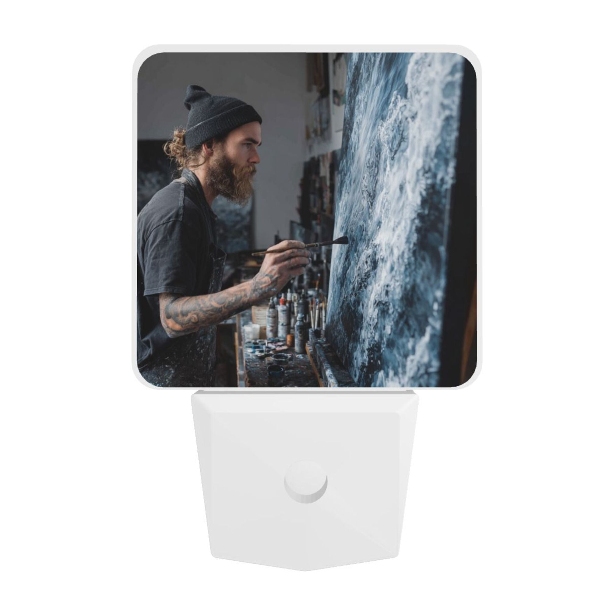 Art Creation Scene Sensor Night Light - Size 4.95×2.95 inches, Smart Light - Sensing Energy - Saving Decorative Light
