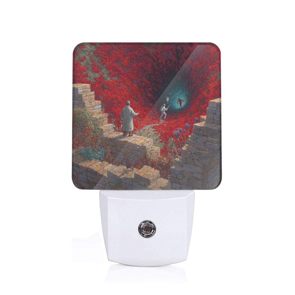 Fantasy Landscape Art Sensor Night Light - Size 4.95×2.95 inches, Smart Light - Sensing Energy - Saving Decorative Light