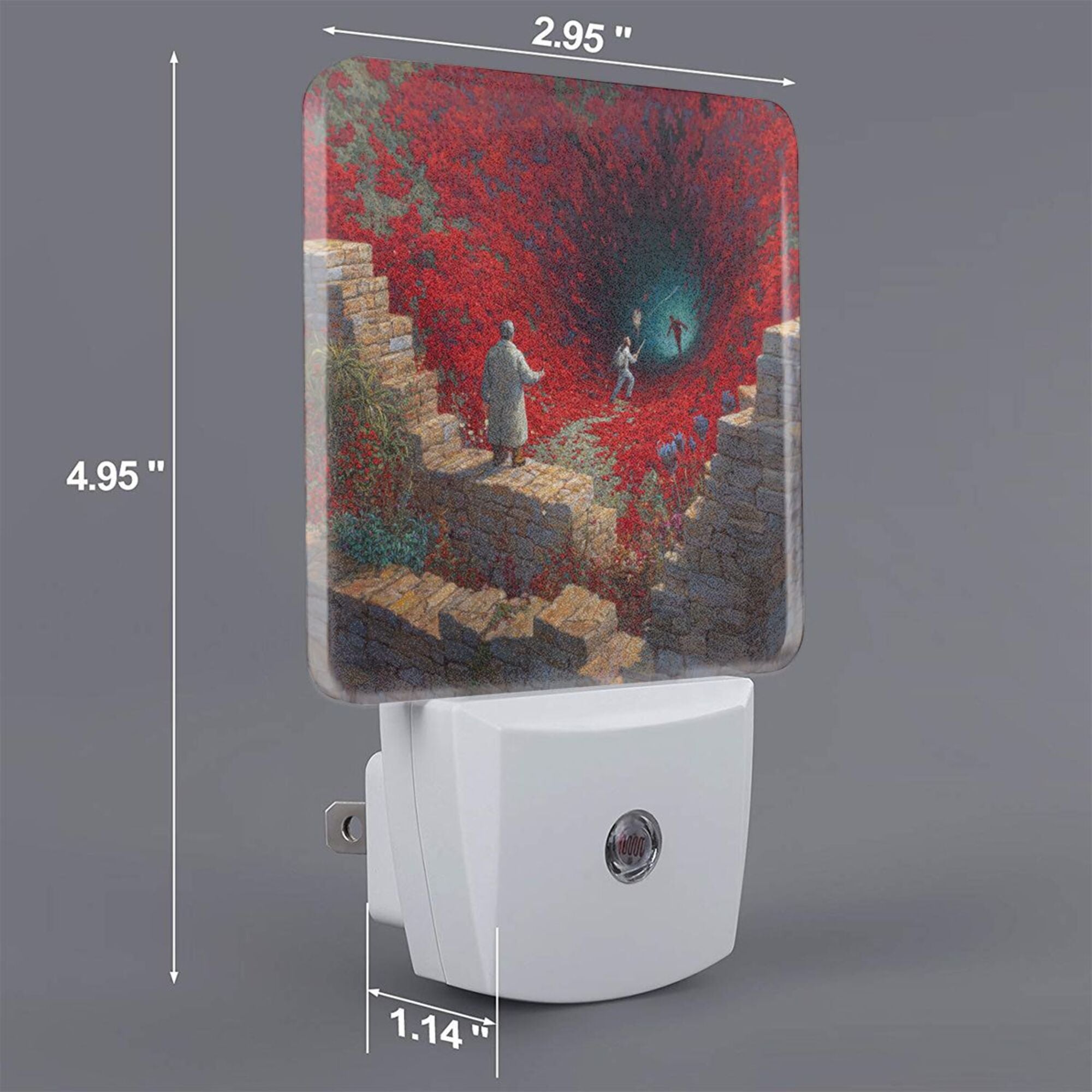 Fantasy Landscape Art Sensor Night Light - Size 4.95×2.95 inches, Smart Light - Sensing Energy - Saving Decorative Light