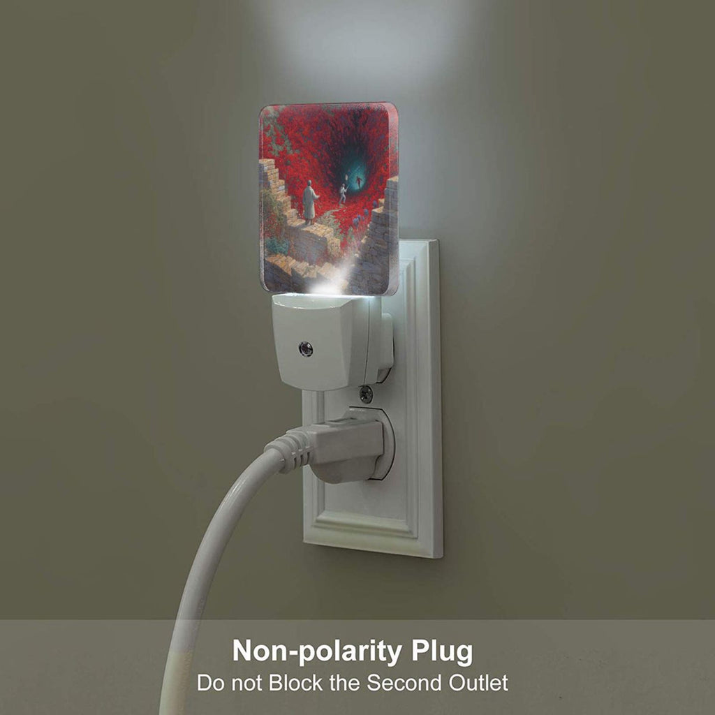 Fantasy Landscape Art Sensor Night Light - Size 4.95×2.95 inches, Smart Light - Sensing Energy - Saving Decorative Light