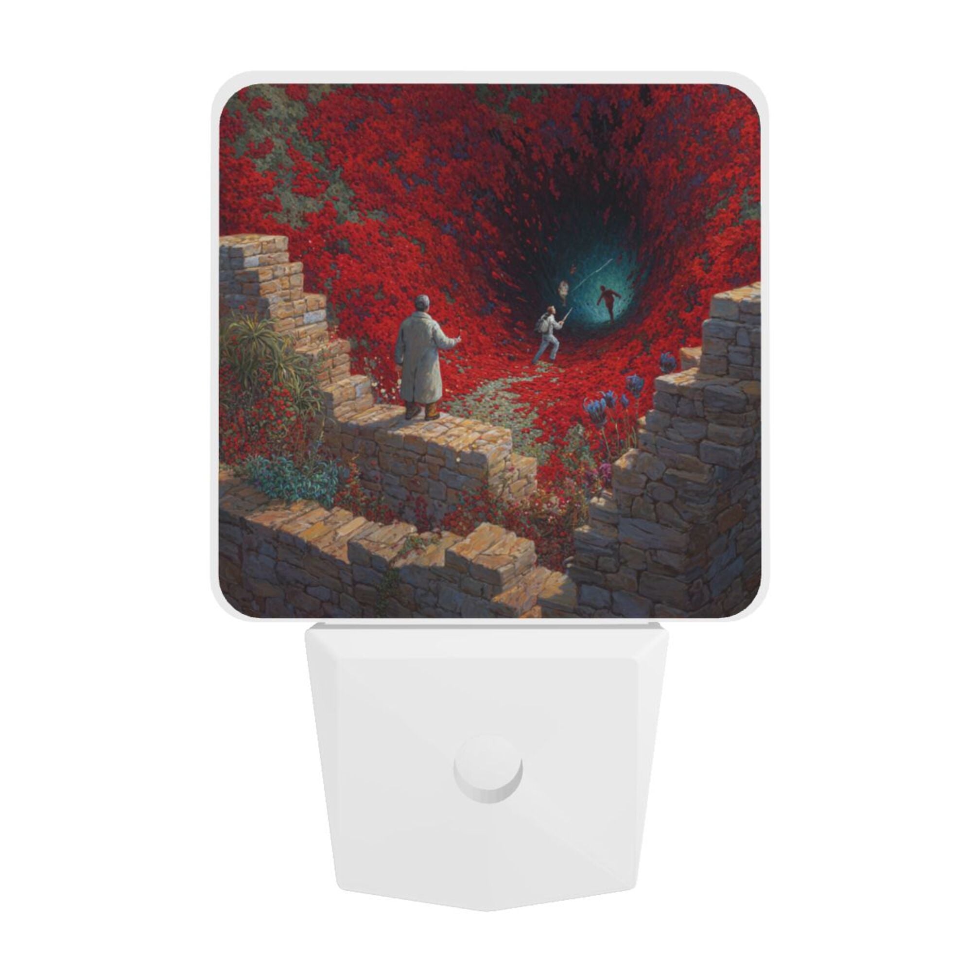 Fantasy Landscape Art Sensor Night Light - Size 4.95×2.95 inches, Smart Light - Sensing Energy - Saving Decorative Light