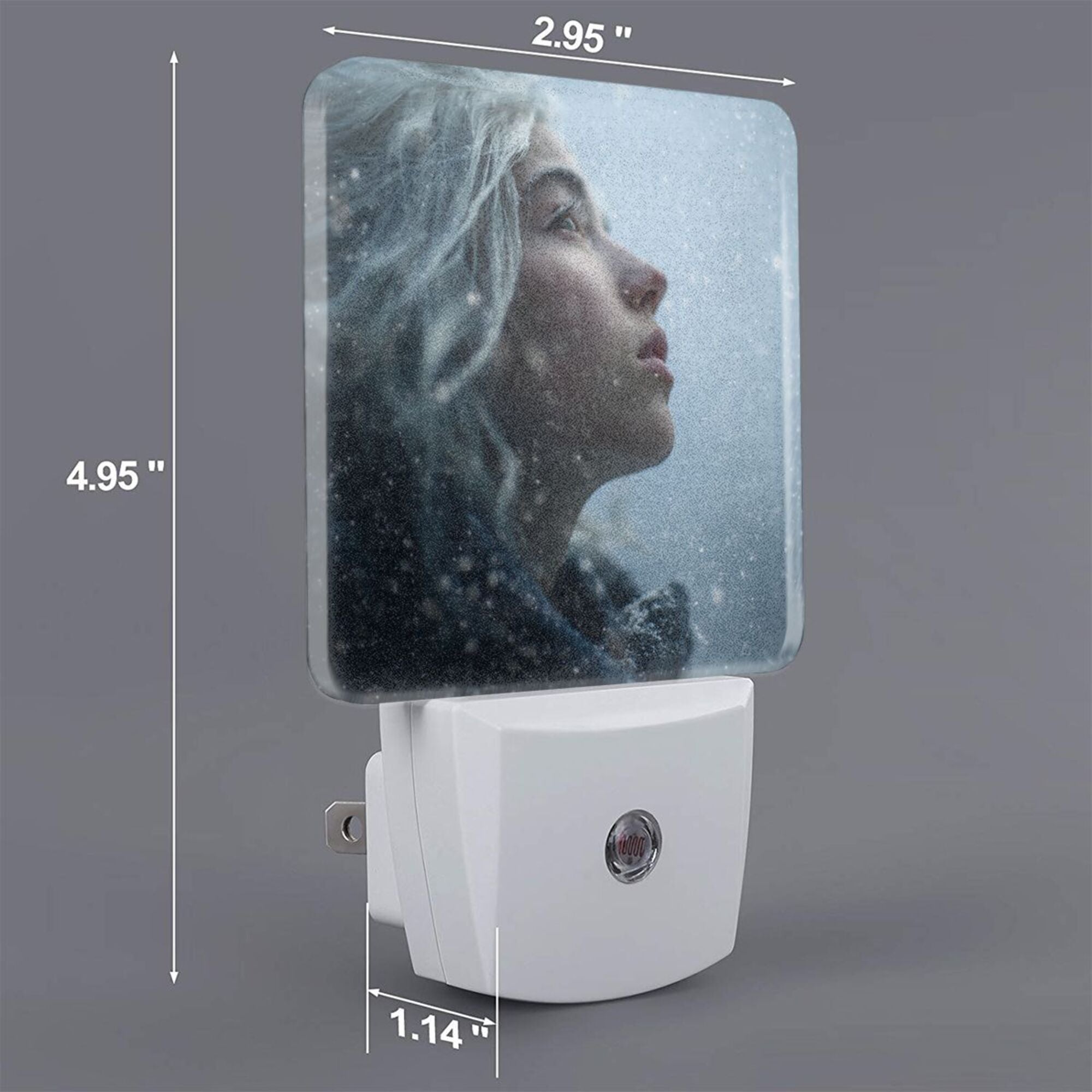 Character Art Pattern Smart Sensor Night Light - Size 4.95×2.95 inches, Energy - Saving Soft Light Decorative Light