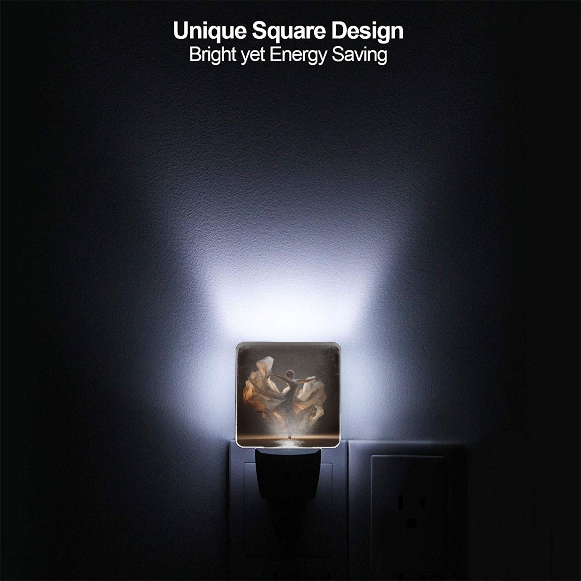 Artistic Dancer Pattern Smart Sensor Night Light - Size 4.95×2.95 inches, Energy - Saving Soft Light Decorative Light