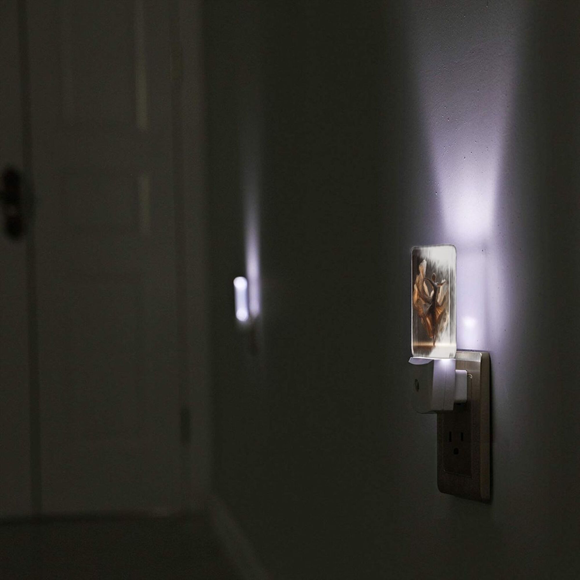 Artistic Dancer Pattern Smart Sensor Night Light - Size 4.95×2.95 inches, Energy - Saving Soft Light Decorative Light