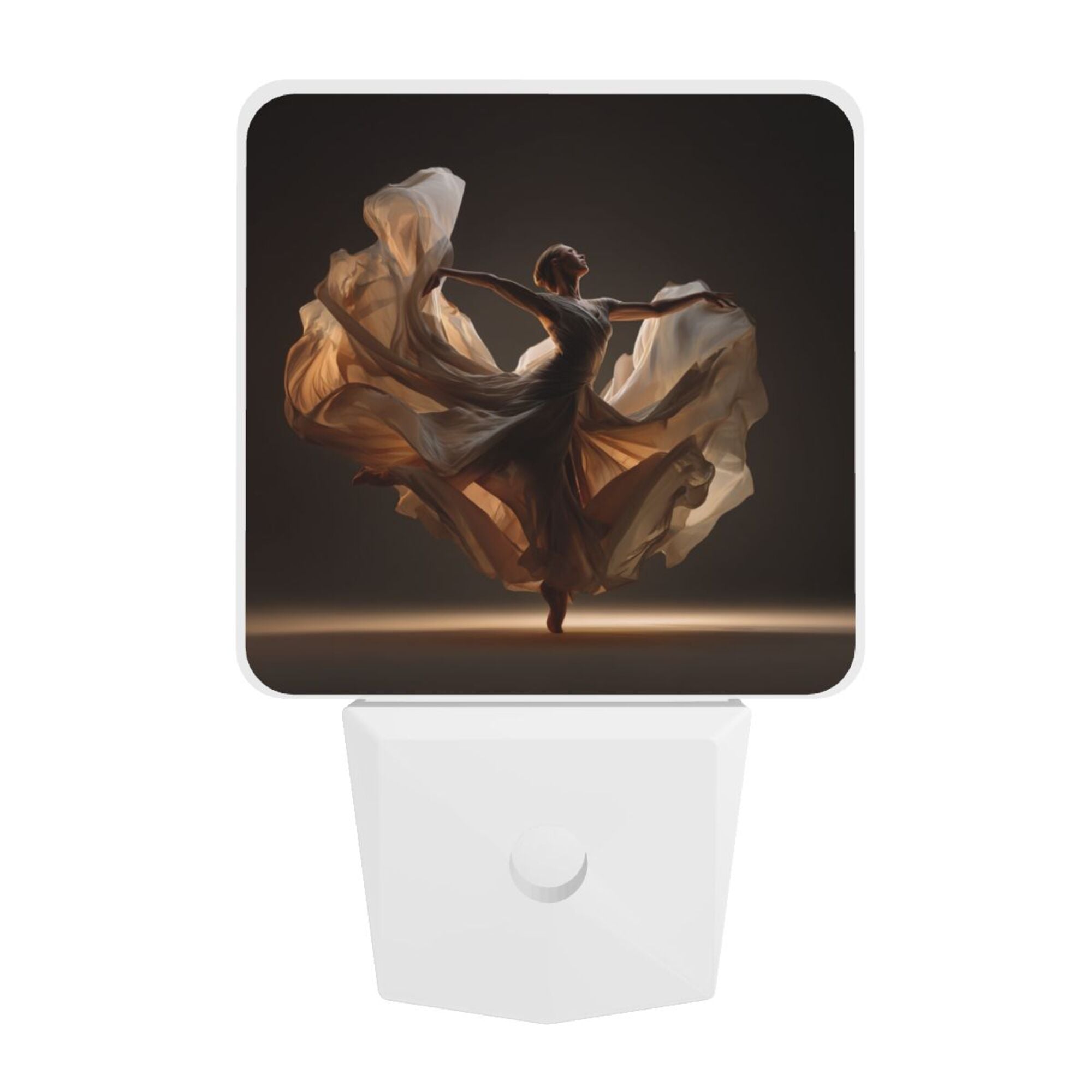 Artistic Dancer Pattern Smart Sensor Night Light - Size 4.95×2.95 inches, Energy - Saving Soft Light Decorative Light