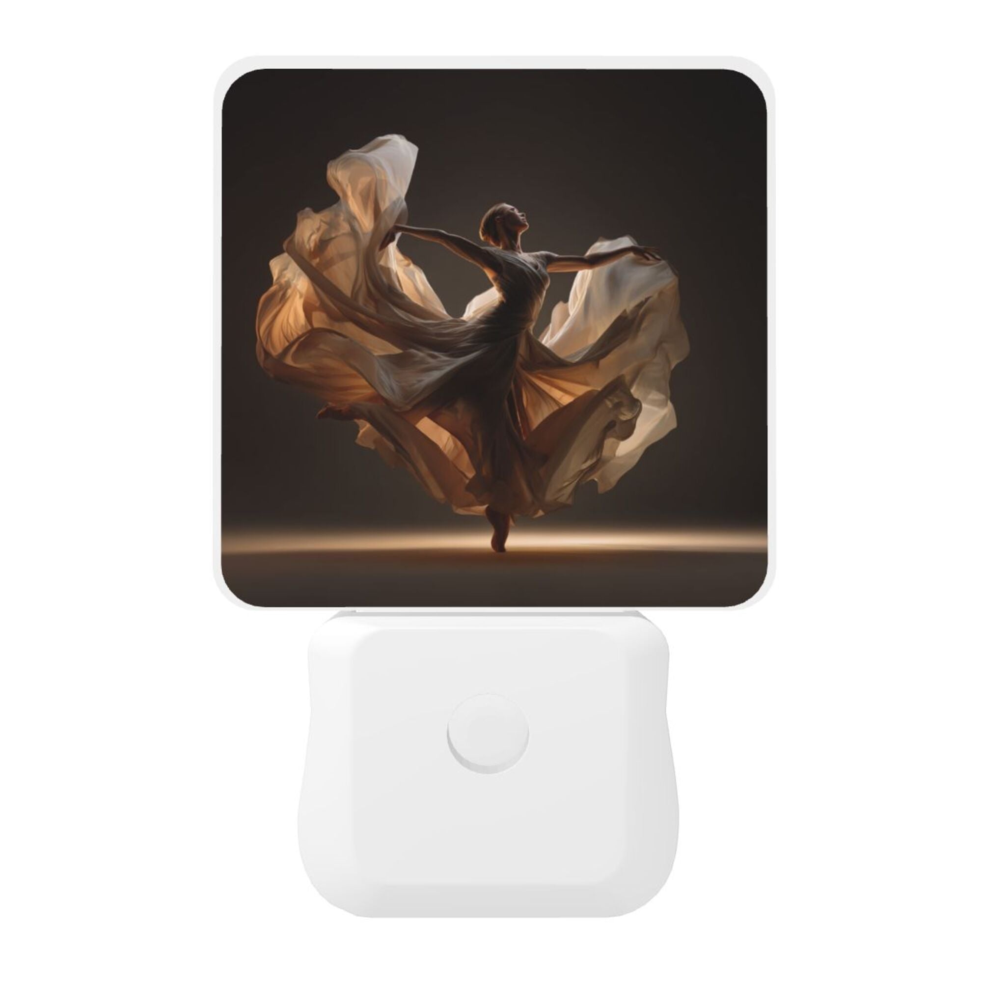 Artistic Dancer Pattern Smart Sensor Night Light - Size 4.95×2.95 inches, Energy - Saving Soft Light Decorative Light