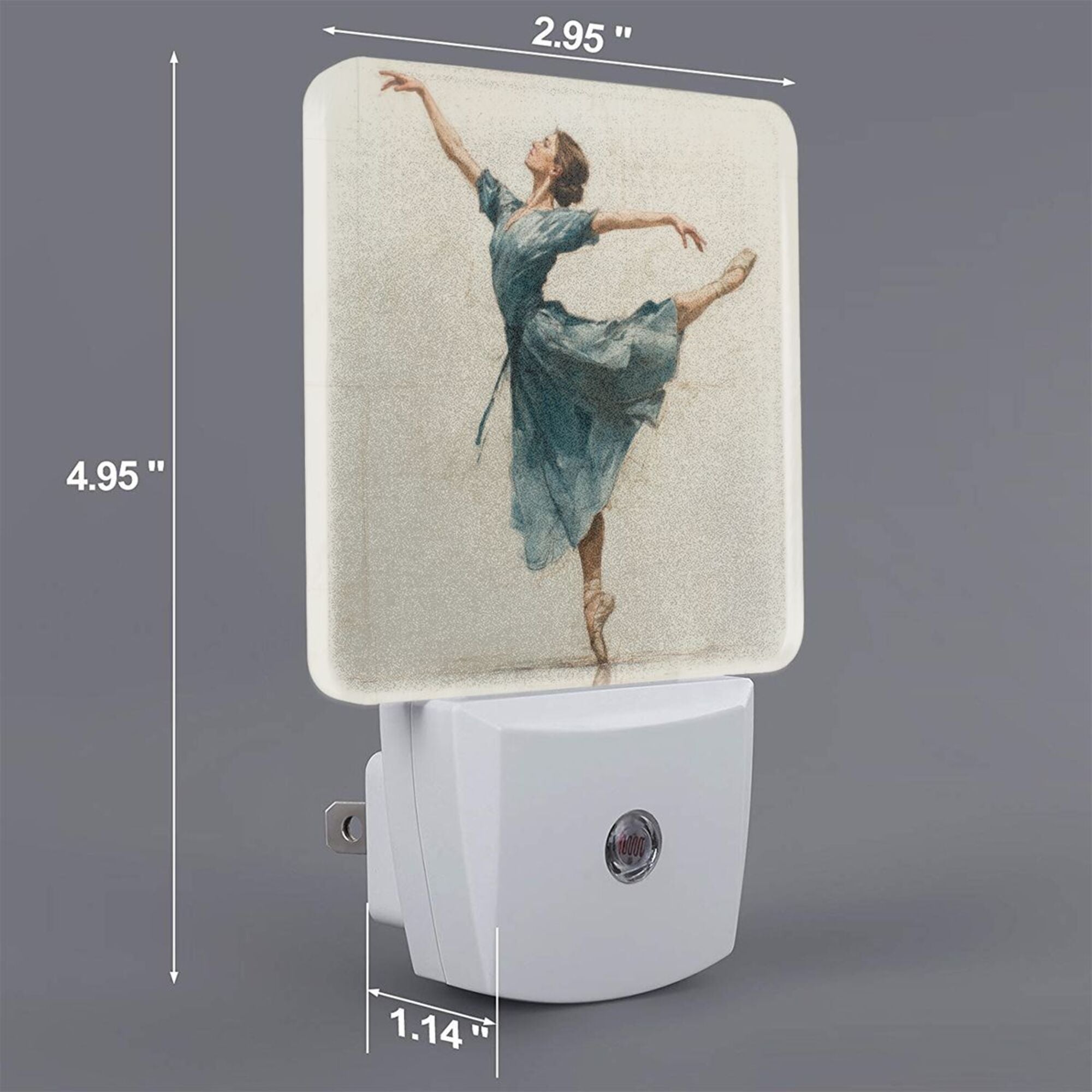 Ballet Dancer Art Sensor Night Light - Size 4.95×2.95 inches, Smart Light - Sensing Energy - Saving Decorative Light