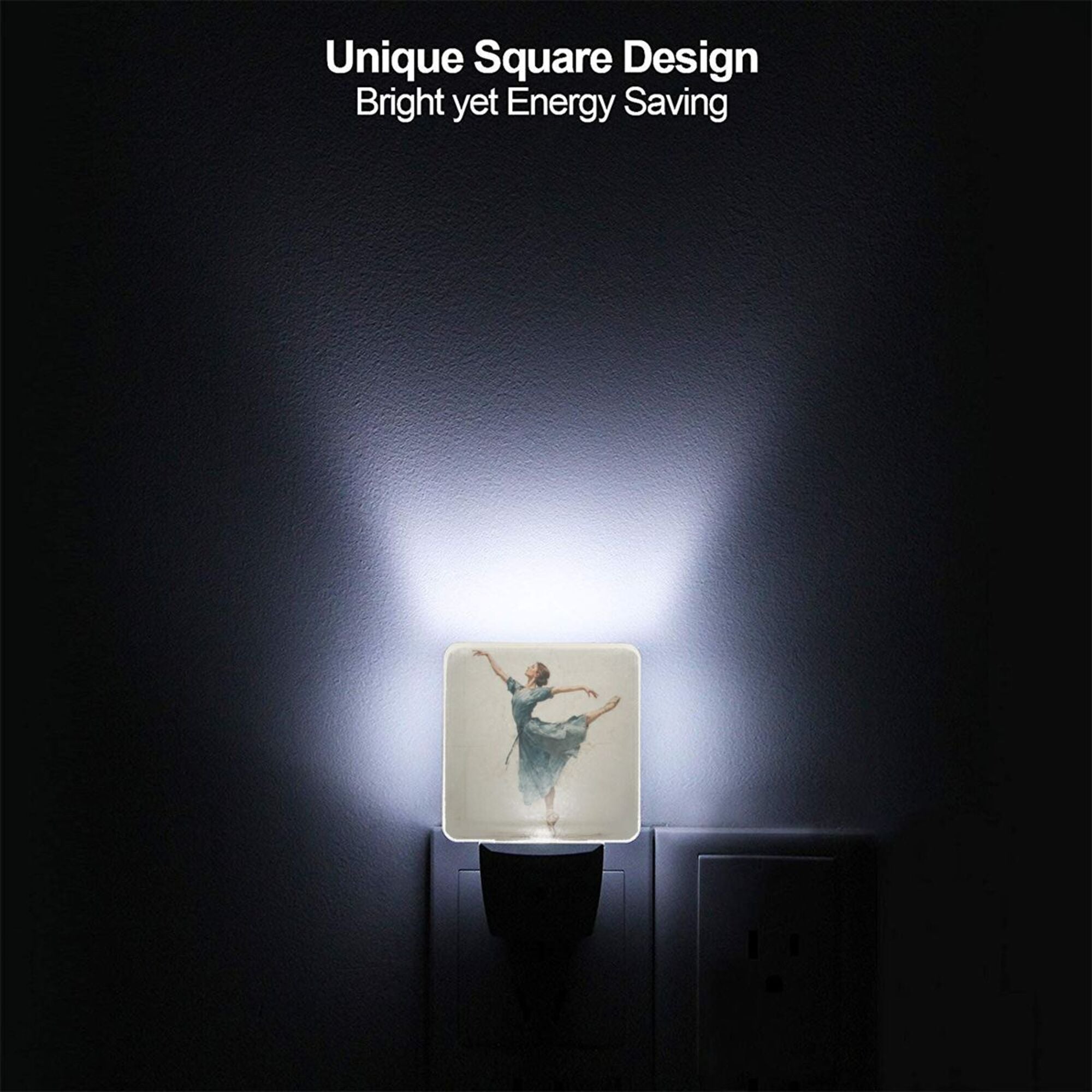 Ballet Dancer Art Sensor Night Light - Size 4.95×2.95 inches, Smart Light - Sensing Energy - Saving Decorative Light