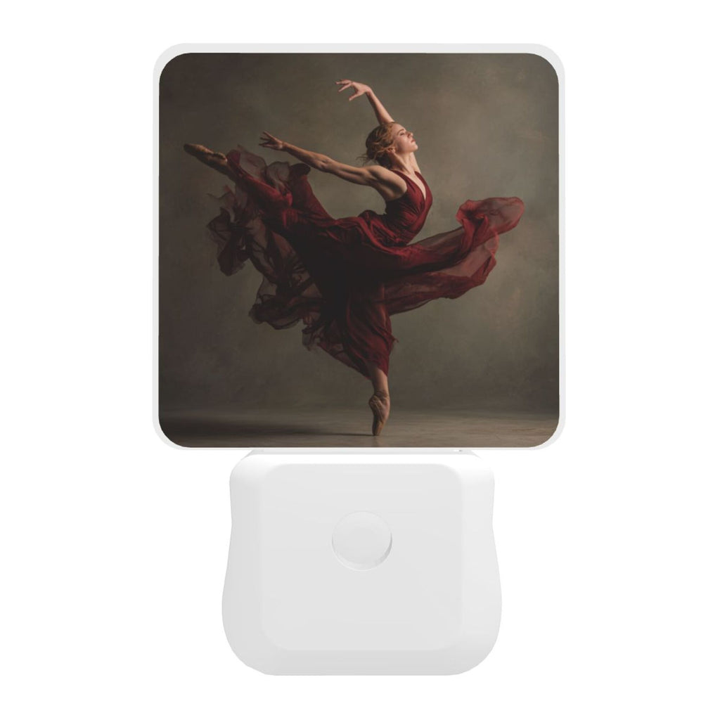 Artistic Dancer Pattern Smart Sensor Night Light - Size 4.95×2.95 inches, Energy - Saving Soft Light Decorative Light