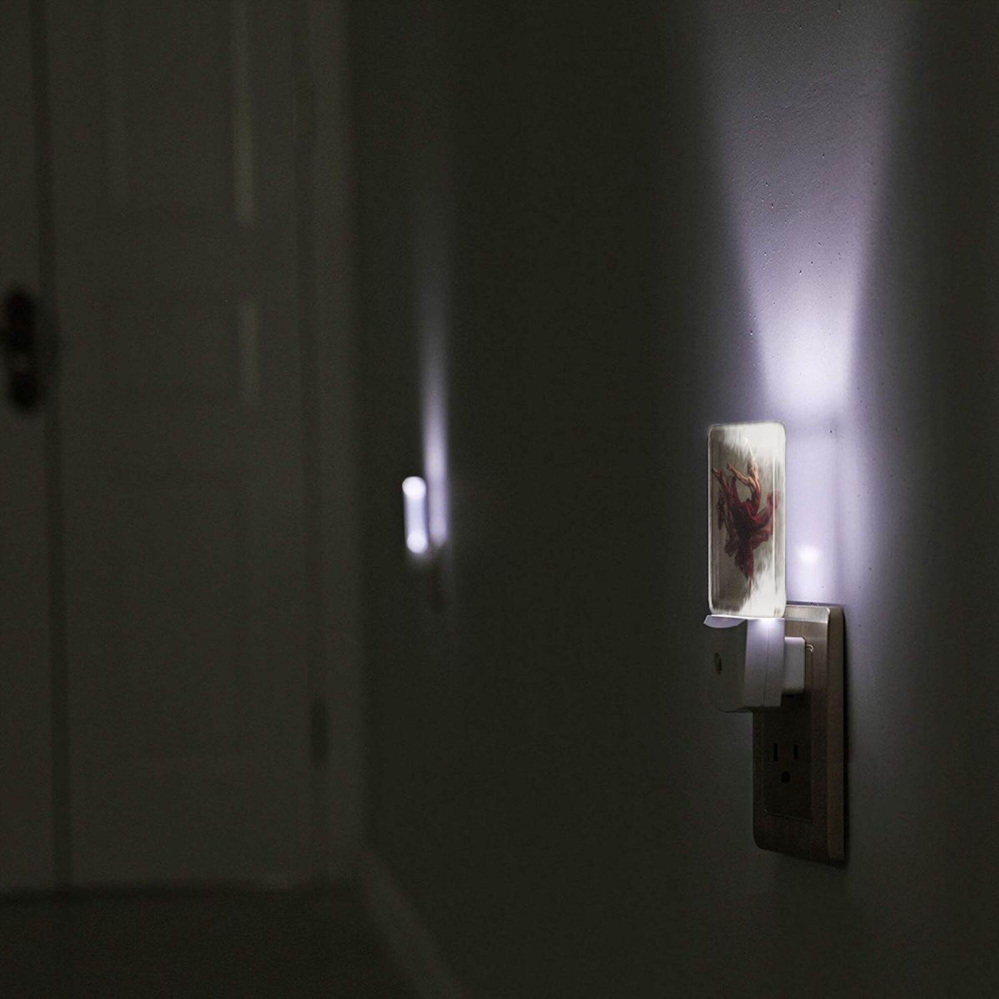 Artistic Dancer Pattern Smart Sensor Night Light - Size 4.95×2.95 inches, Energy - Saving Soft Light Decorative Light