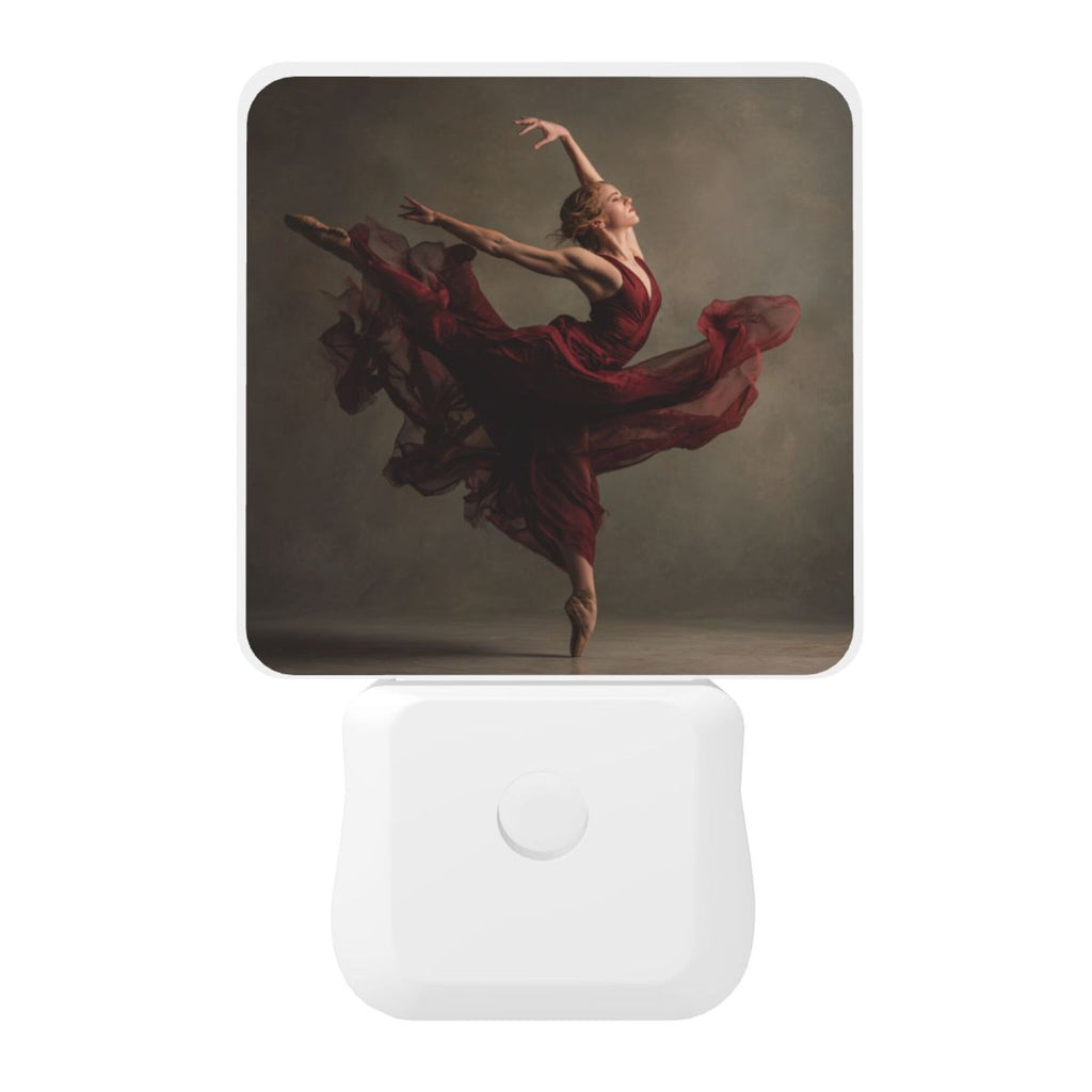 Artistic Dancer Pattern Smart Sensor Night Light - Size 4.95×2.95 inches, Energy - Saving Soft Light Decorative Light