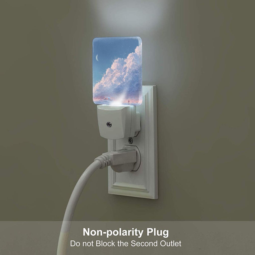 Dreamy Cloudscape Smart Sensor Night Light - Size 4.95×2.95 inches, Energy - Saving Soft Light Decorative Light