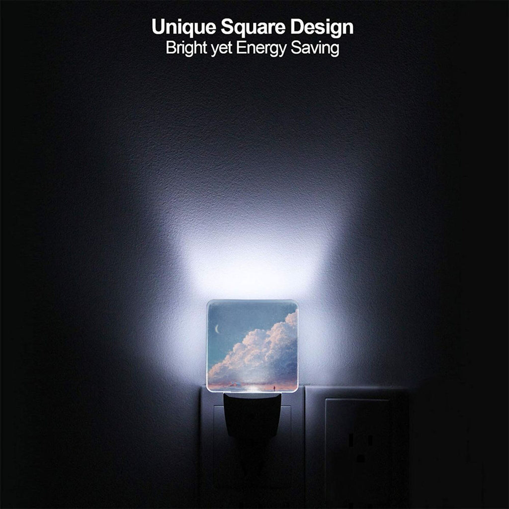 Dreamy Cloudscape Smart Sensor Night Light - Size 4.95×2.95 inches, Energy - Saving Soft Light Decorative Light