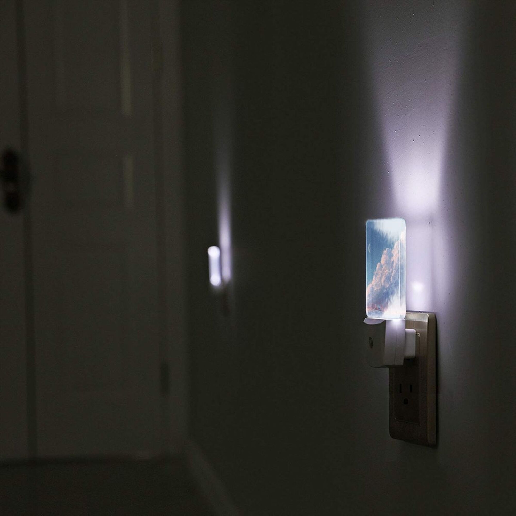 Dreamy Cloudscape Smart Sensor Night Light - Size 4.95×2.95 inches, Energy - Saving Soft Light Decorative Light