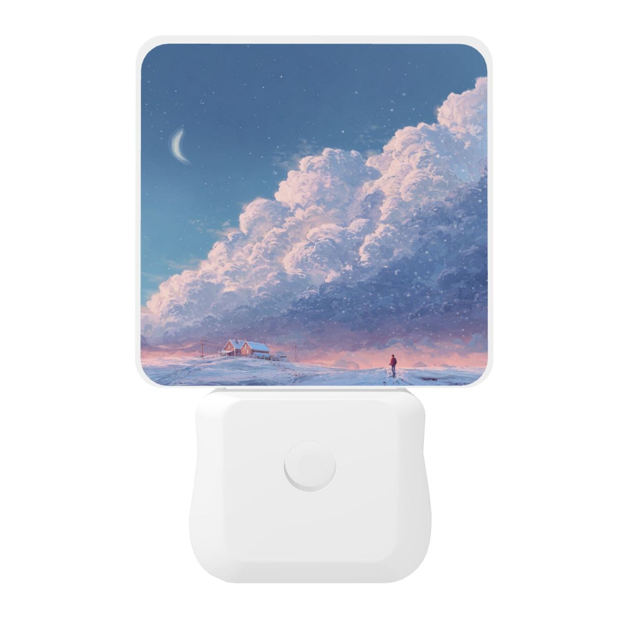 Dreamy Cloudscape Smart Sensor Night Light - Size 4.95×2.95 inches, Energy - Saving Soft Light Decorative Light