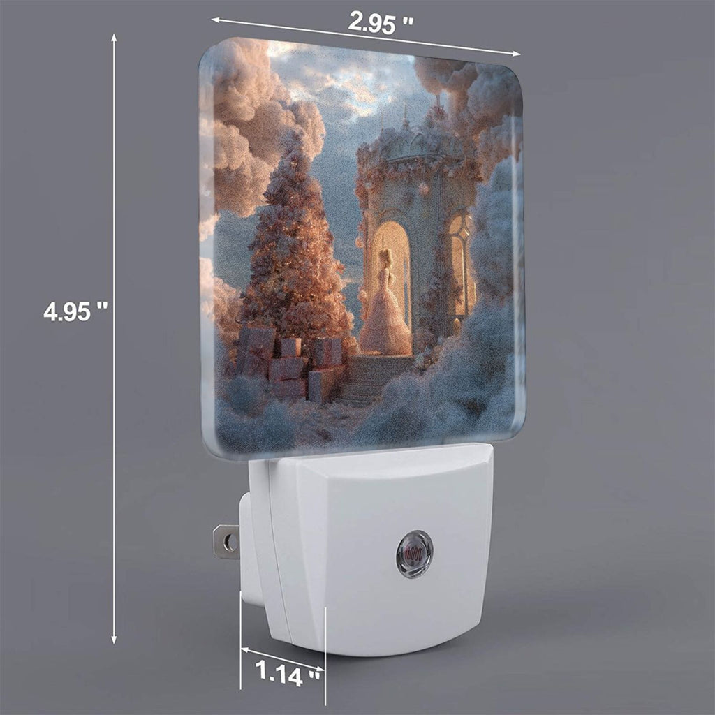 Dreamy Cloud Castle Smart Sensor Night Light - Size 4.95×2.95 inches, Energy - Saving Soft Light Decorative Light