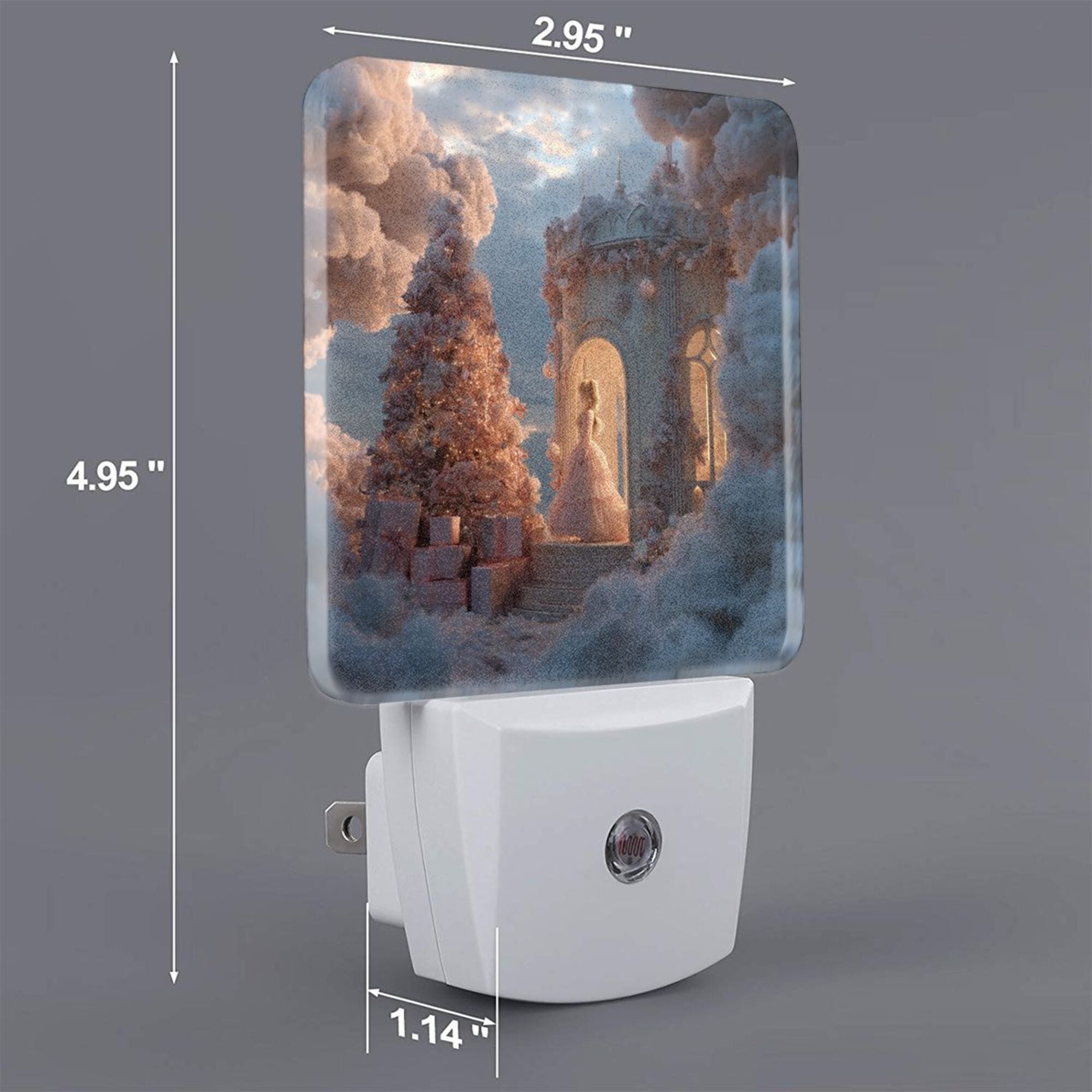 Dreamy Cloud Castle Smart Sensor Night Light - Size 4.95×2.95 inches, Energy - Saving Soft Light Decorative Light