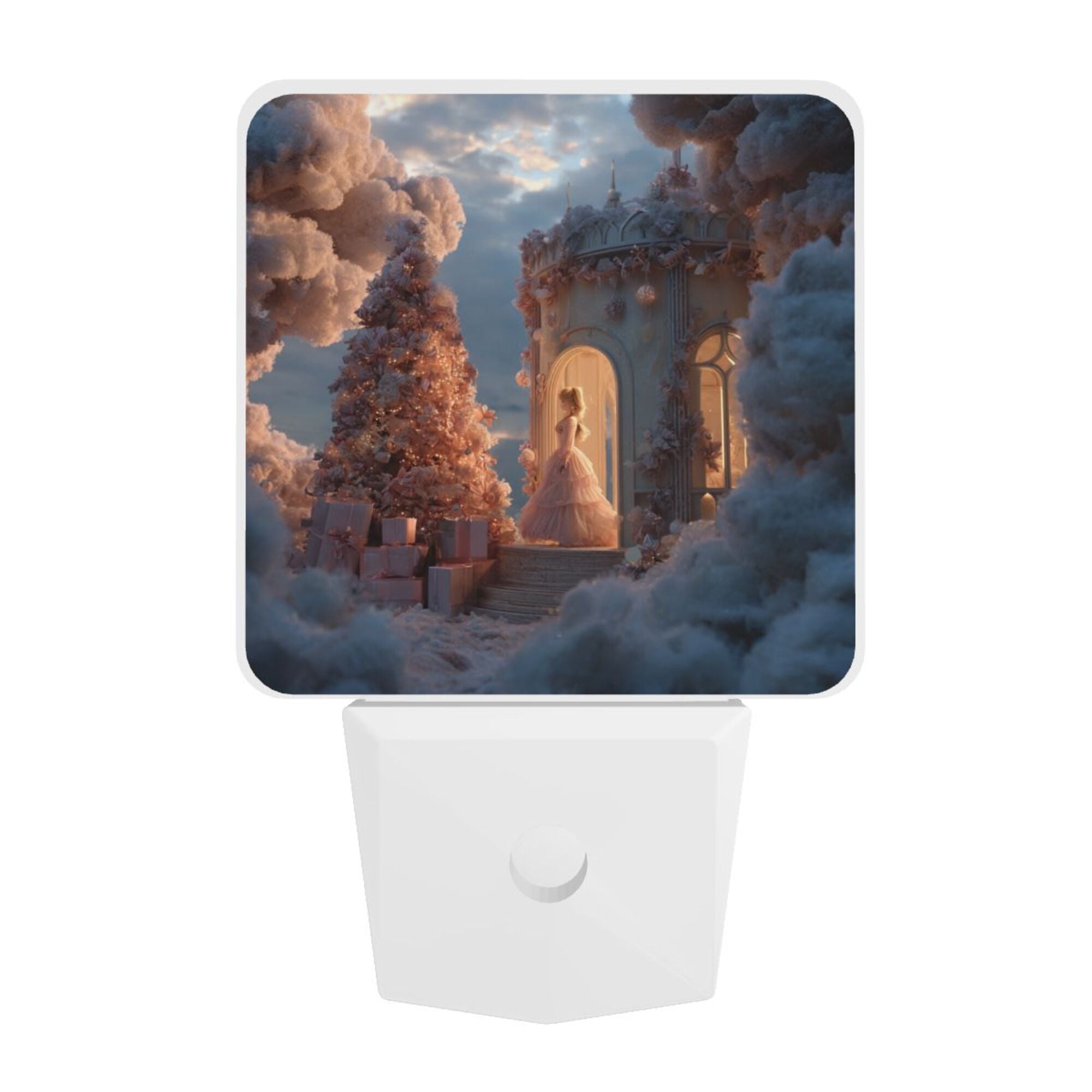 Dreamy Cloud Castle Smart Sensor Night Light - Size 4.95×2.95 inches, Energy - Saving Soft Light Decorative Light