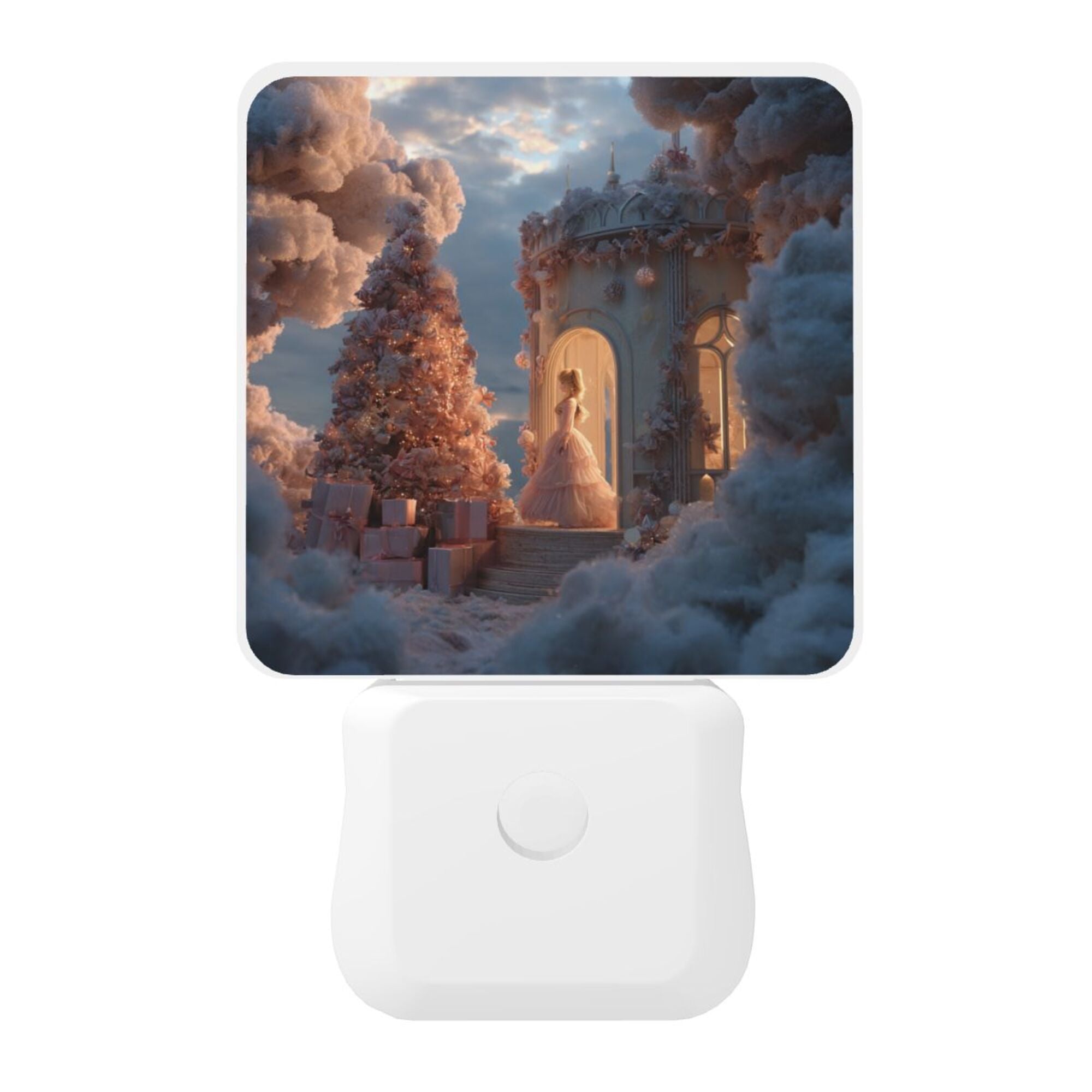 Dreamy Cloud Castle Smart Sensor Night Light - Size 4.95×2.95 inches, Energy - Saving Soft Light Decorative Light